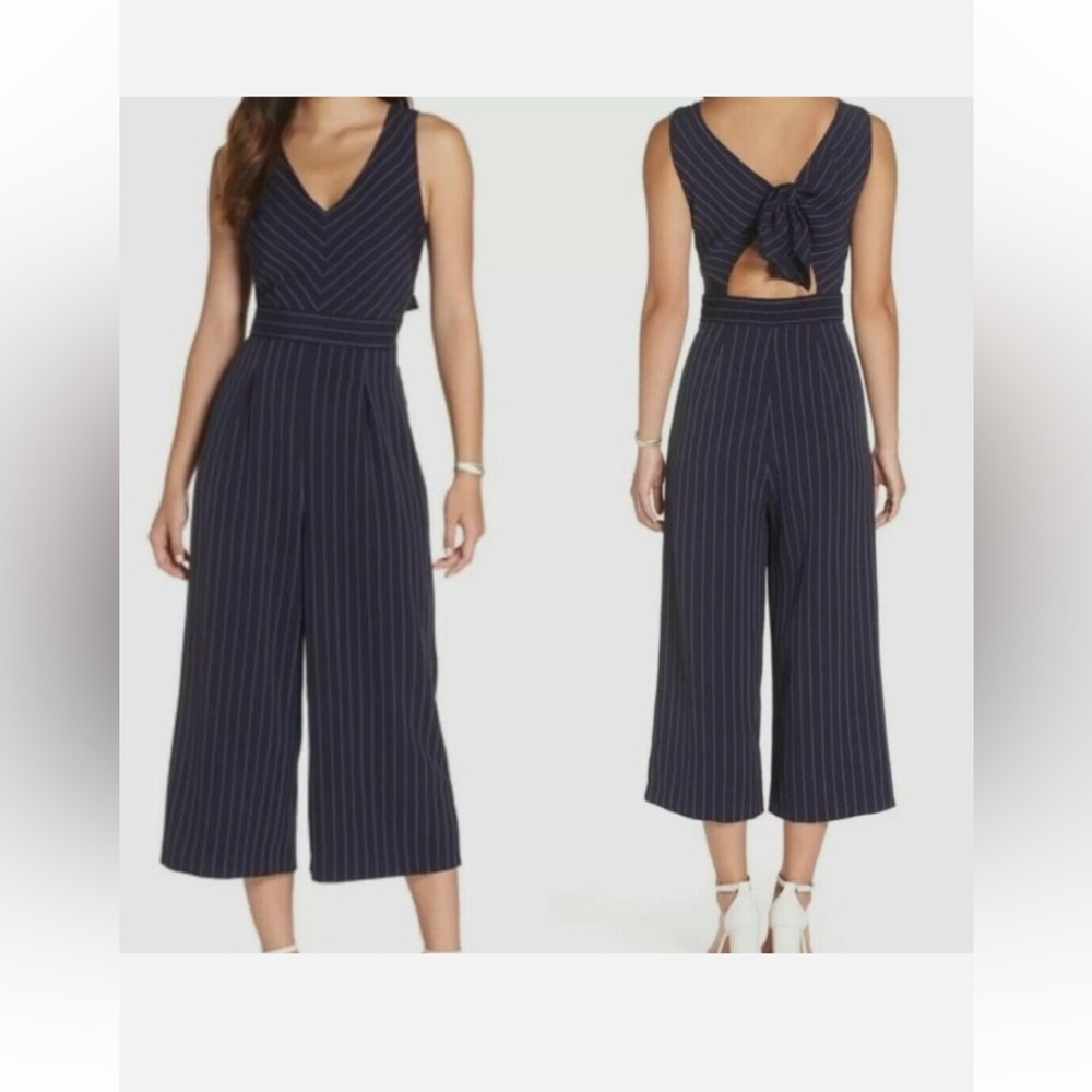 1901 pinstripe jumpsuit